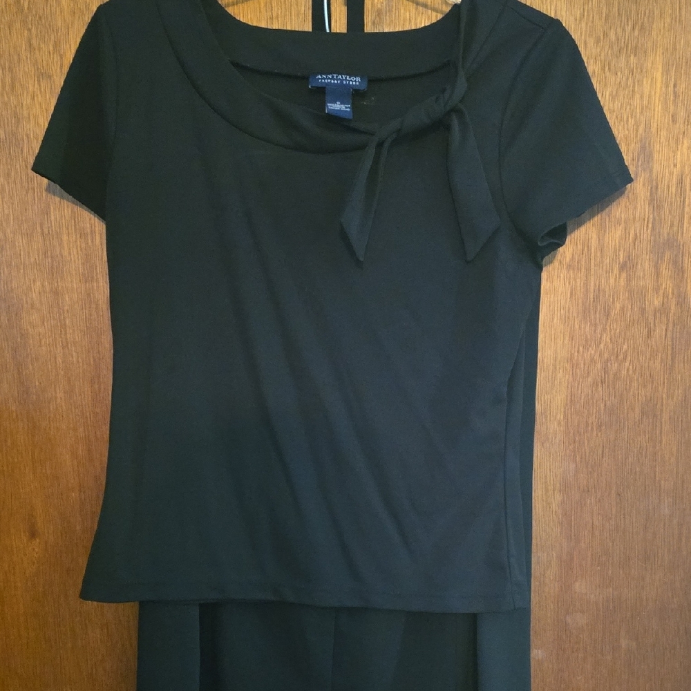 Ann Taylor Elegant Black Blouse